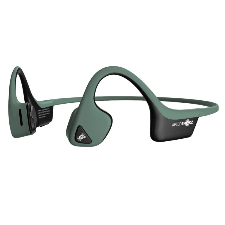 AfterShokz Air Open Ear Wireless Bone Conduction Headphones, Forest Green, AS650FG